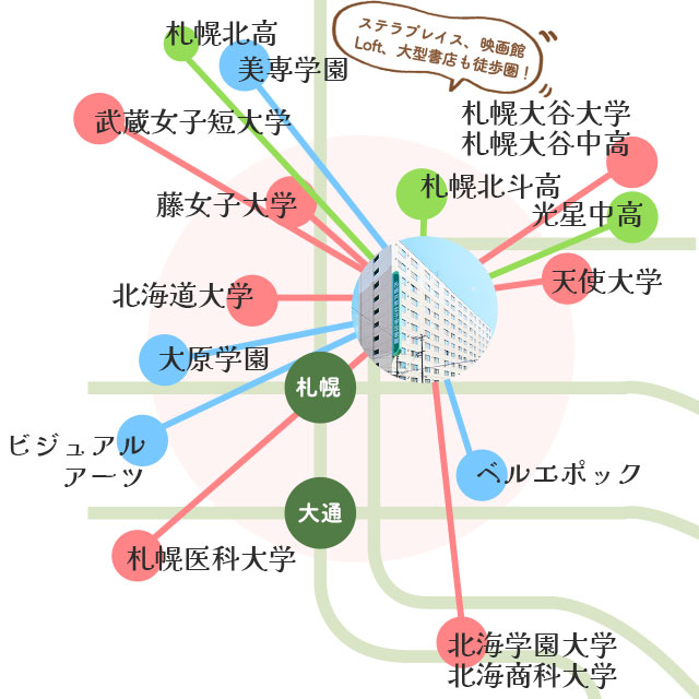 札幌共和女子学生会館 札幌駅徒歩7分 札幌都心の女子学生寮